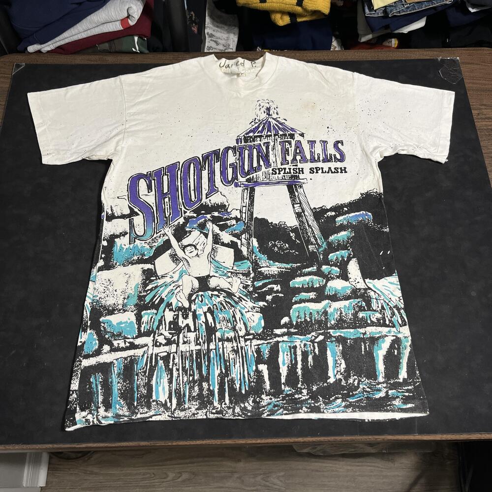 Vintage Splash Mountain Shirt All Over Print Water Park 90s Shotgun Falls Park